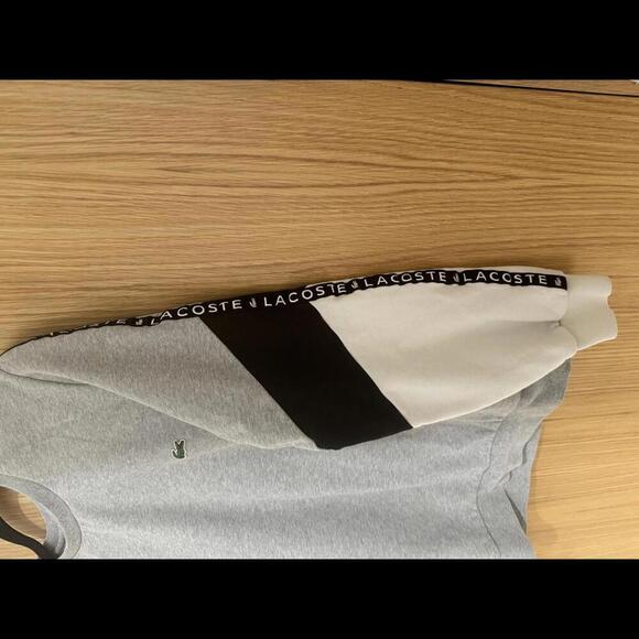 Men’s Crew Neck Lettered Colorblock Sleeved Fleece Sweatshirt Size Small - Picture 7 of 9